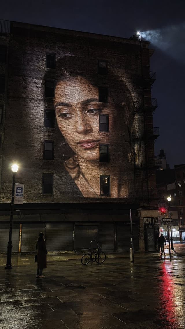 Product Marketing - Building Projection Night Portrait — output