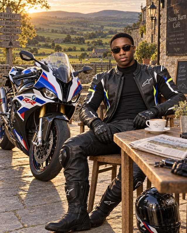 Social Media Post - Motorcycle Lifestyle Golden Hour — output