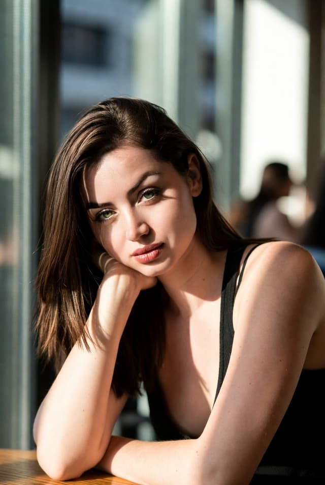 Cinematic Indoor Portrait with Window Light Prompt — output