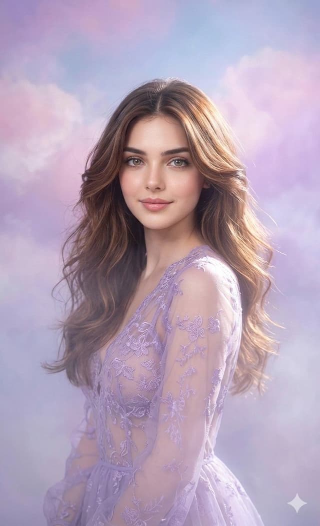 Profile / Avatar - Lavender Outfit Fine-Art Portrait — output
