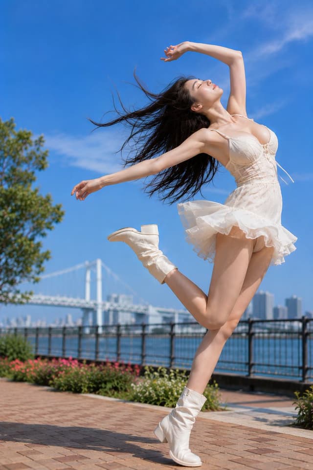 Social Media Post - Dynamic Jumping Summer Portrait — output