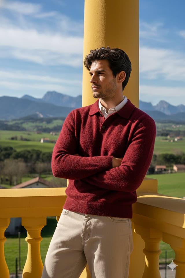 Profile / Avatar - Stylish Man on Balcony with Identity Lock — output