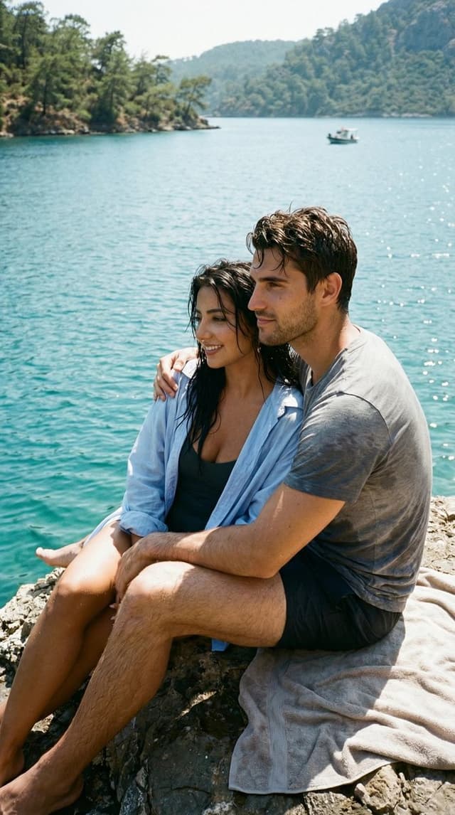 Ultra-Photoreal Candid Swim Romance Scene Generation Prompt — output