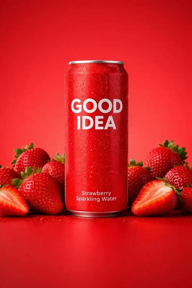 E-commerce Main Image - Premium Studio Product Photo of Sparkling Water Can — output