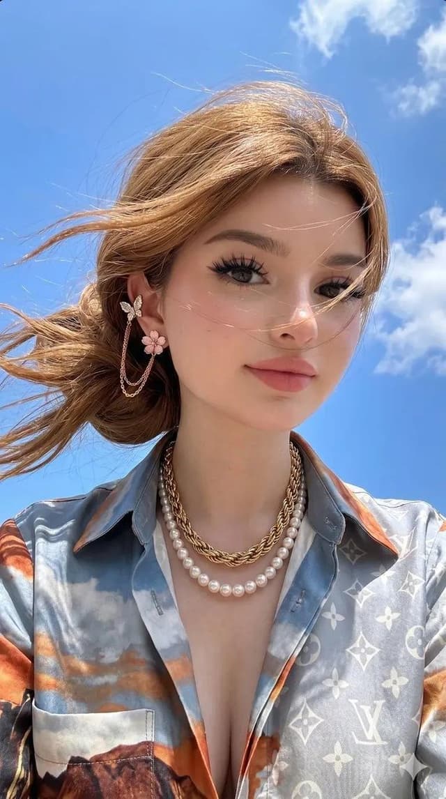 Social Media Post - Photorealistic Fashion Model Summer Variations — output