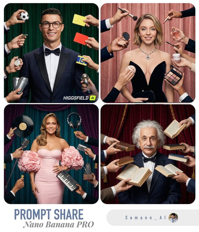 Profile / Avatar - Hyper-Real Studio Portrait Poster Art Generator Prompt — output