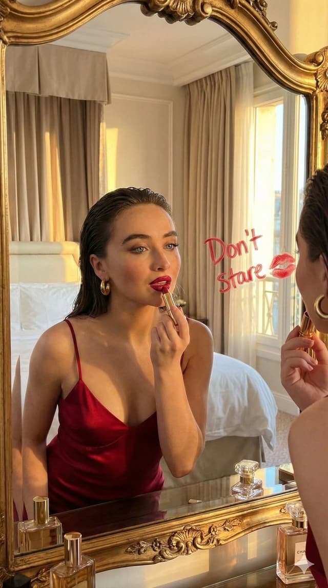 Sultry Red Lipstick Mirror Scene — output