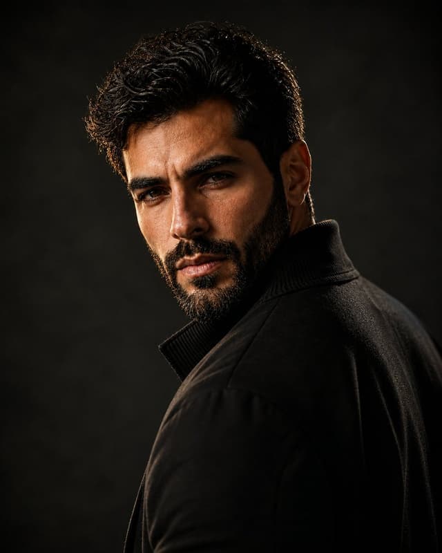 Profile / Avatar - Masculine Cinematic Over-the-Shoulder Portrait — output