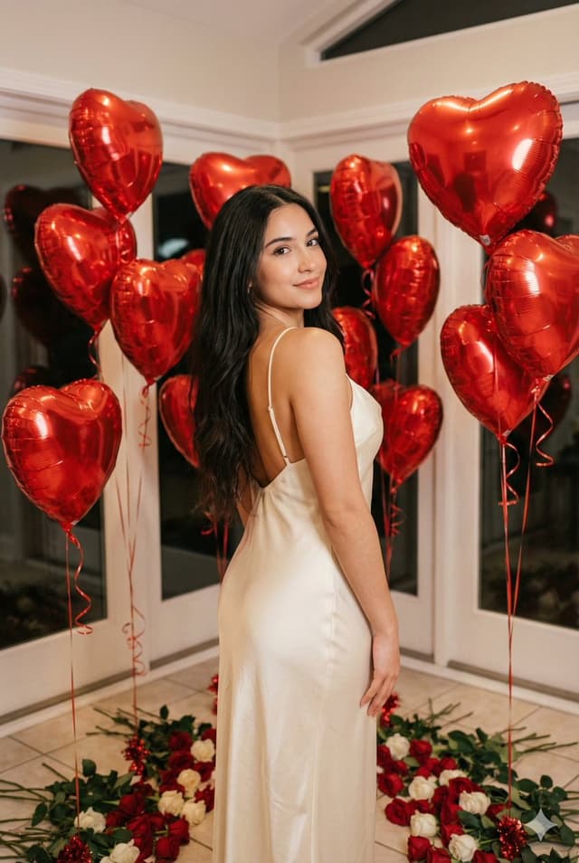Romantic Valentine's Day Influencer Portrait — output