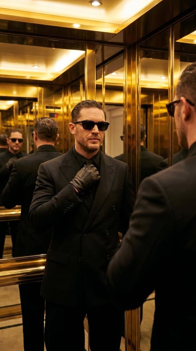 Profile / Avatar - Luxury Hotel Elevator Portrait — output