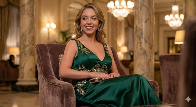 Social Media Post - Sydney Sweeney Wardrobe Selection Generator (4 Scenes) — output