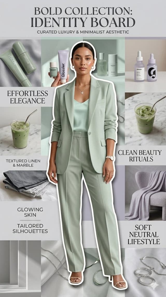 Product Marketing - Clean Girl Aesthetic Identity Board — output
