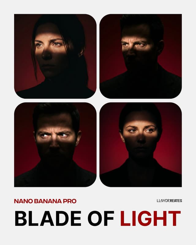 Blade of Light Chiaroscuro Portrait — output