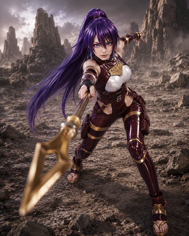 Game Asset - Arthur Pencilgon Spear Cosplay — output