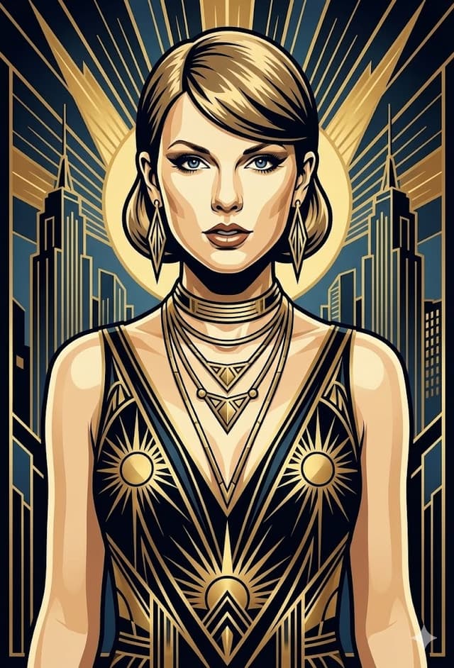 Profile / Avatar - Art Deco Portrait Prompt (Identity Preserve) — output