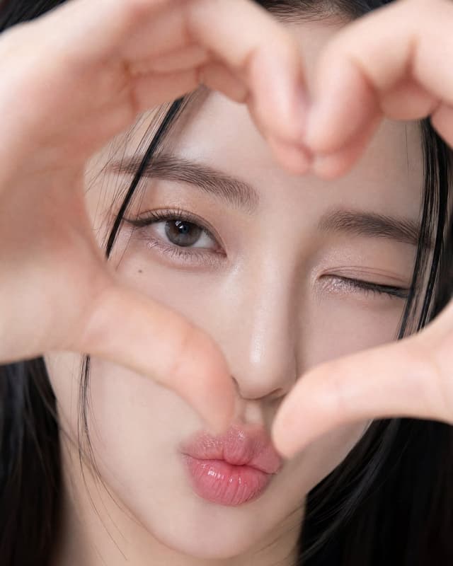Profile / Avatar - Playful Heart Gesture Close-up — output