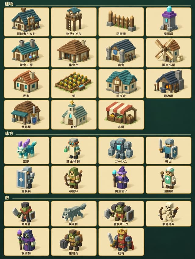 Game Asset - High-Quality Voxel Game Asset Sheet — output