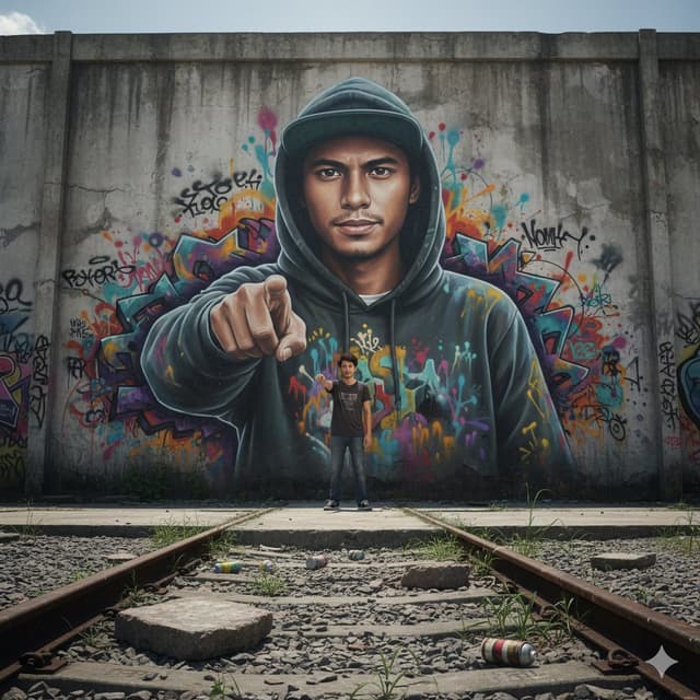 2D-to-3D Graffiti Mural Transition in Urban Surabaya — output