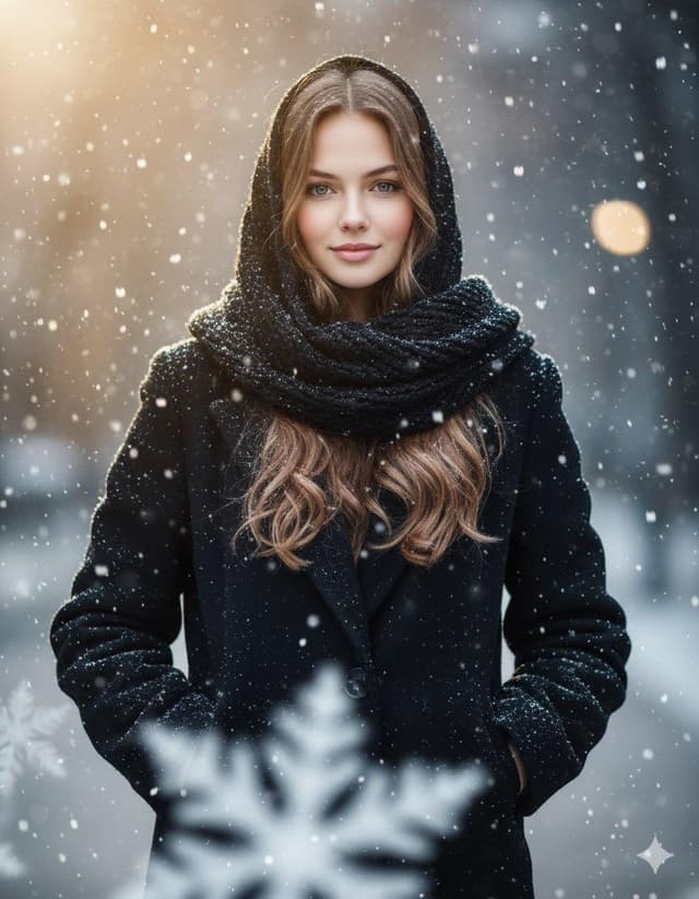 Cinematic Winter Portrait Prompt — output