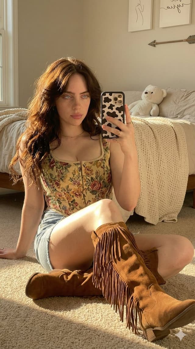 Profile / Avatar - Hyper-Realistic Golden Hour Mirror Selfie Prompt — output