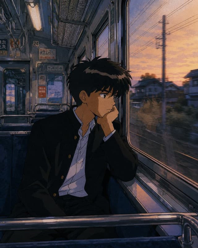 Comic / Storyboard - Retro 90s Japanese Anime Scenes — output