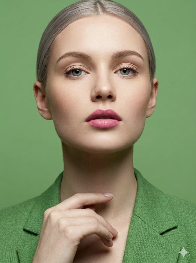 Profile / Avatar - Silver Hair Woman in Lime Green Blazer — output