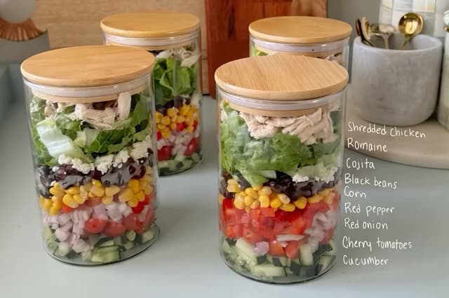 E-commerce Main Image - Photorealistic Meal Prep Jars Food Photography — output