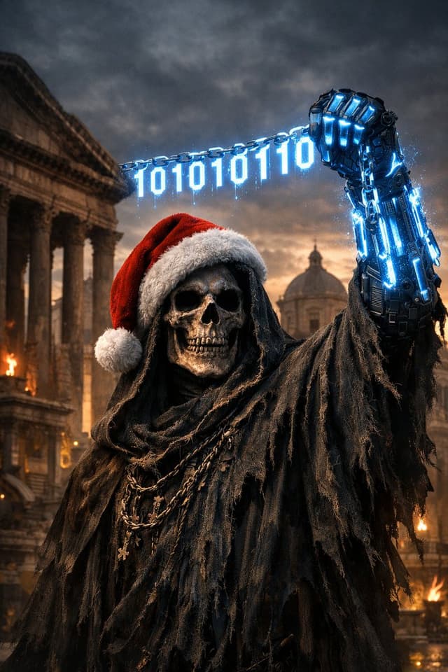 Seasonal Grim Reaper in a Roman City — output