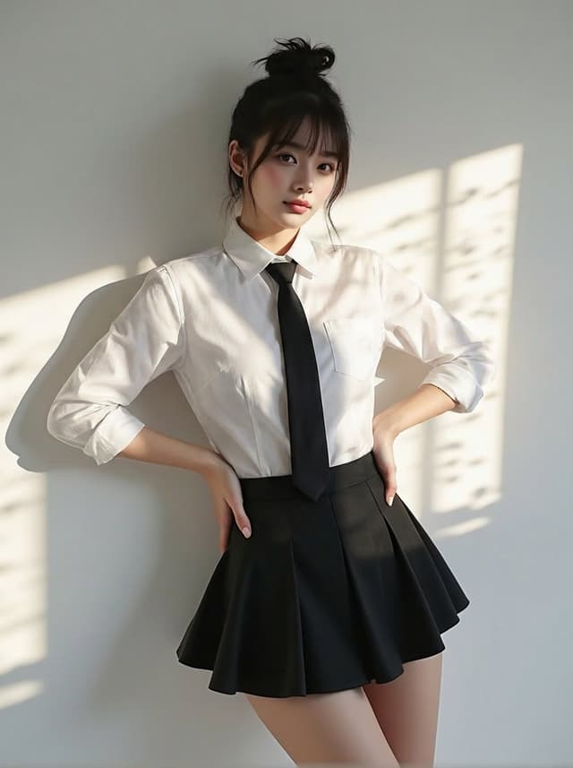 Change clothing to match reference outfit — output