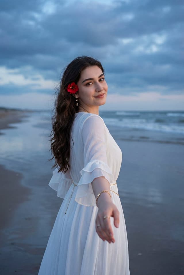 Social Media Post - Ethereal Coastal Portrait at Blue Hour — output