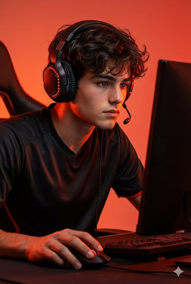 YouTube Thumbnail - Premium Esports Gamer Portrait Prompt — output
