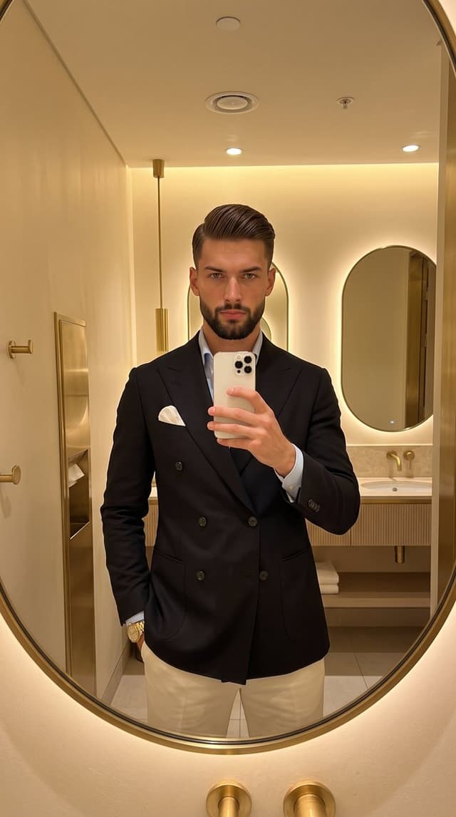 Profile / Avatar - Gentleman's Editorial Mirror Selfie — output