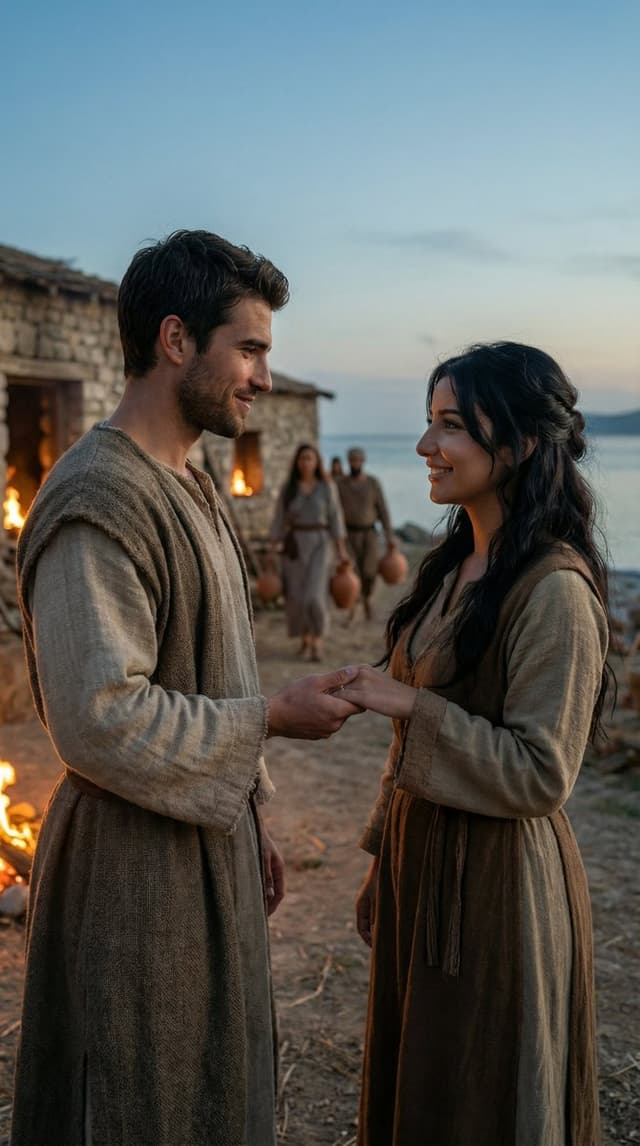 Cinematic Historical Love Story Scene Prompt — output