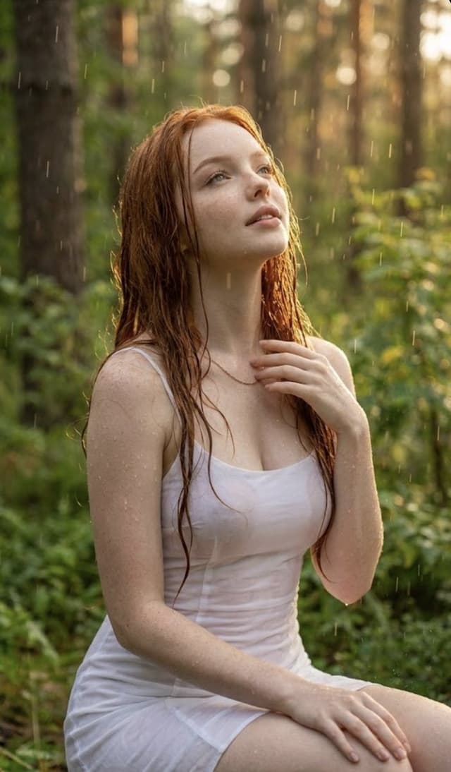Poetic Rain Forest Portrait During Golden Hour — output