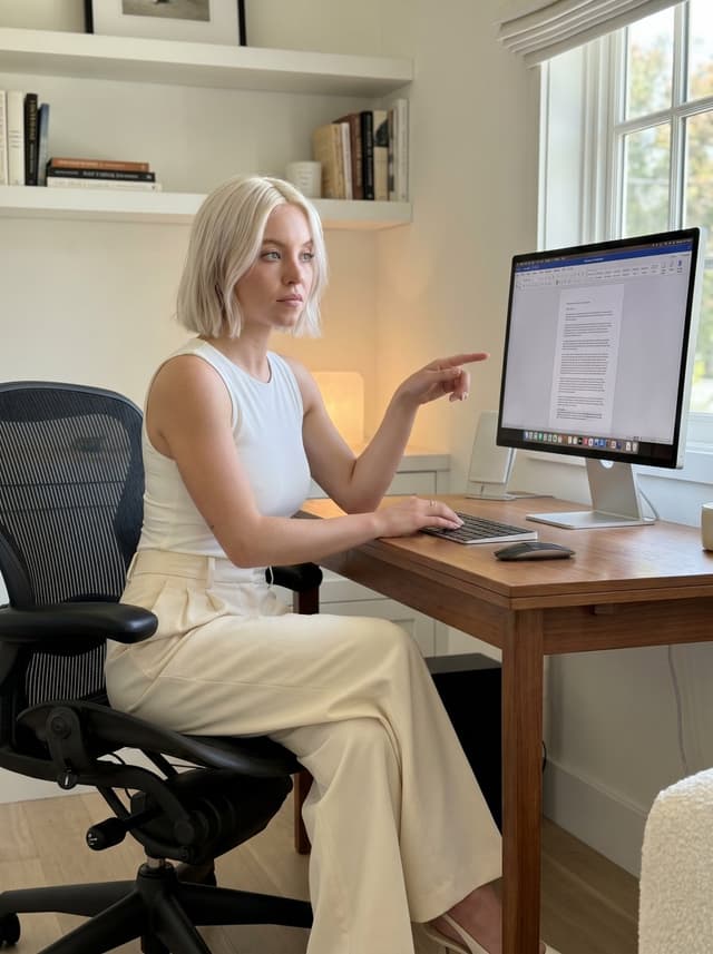 Profile / Avatar - Minimalist Home Office Portrait — output