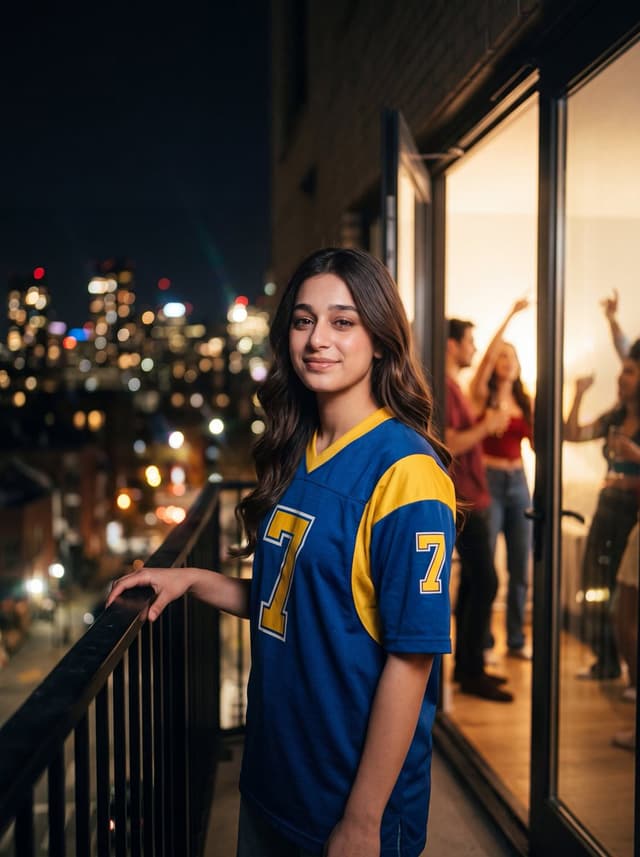 Profile / Avatar - Retro Jersey Night Party Portrait — output