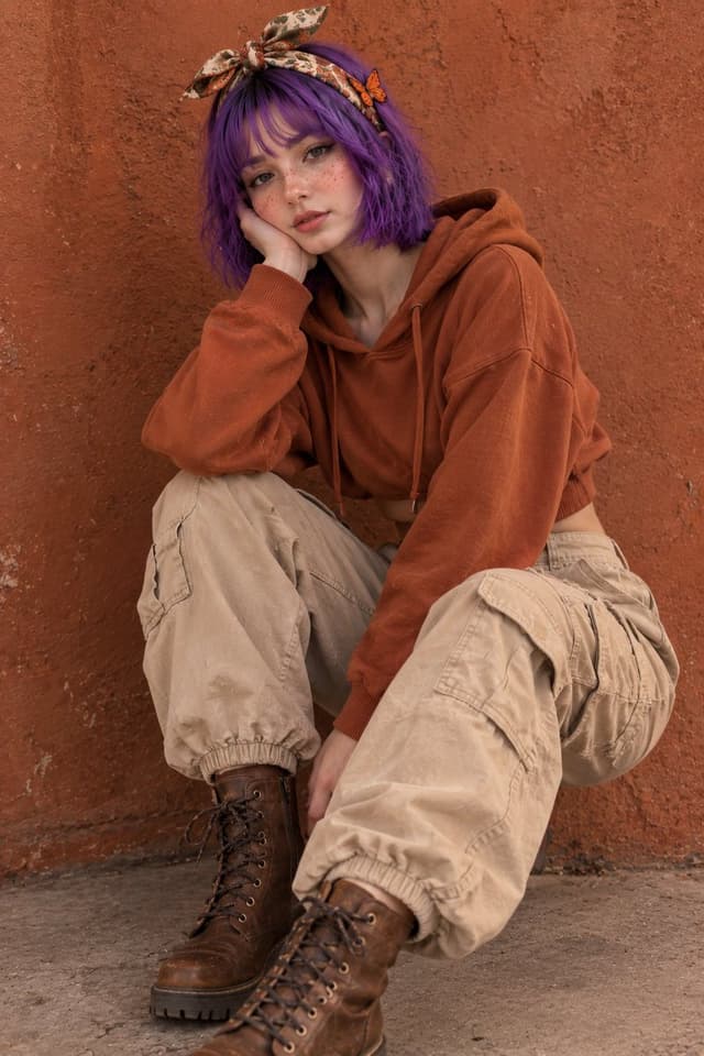 Profile / Avatar - GPT Image 2 Purple Hair Fashion Portrait Prompt — output