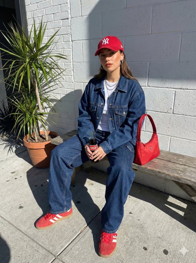 Social Media Post - Urban Street Fashion Portrait with Vintage Accents — output