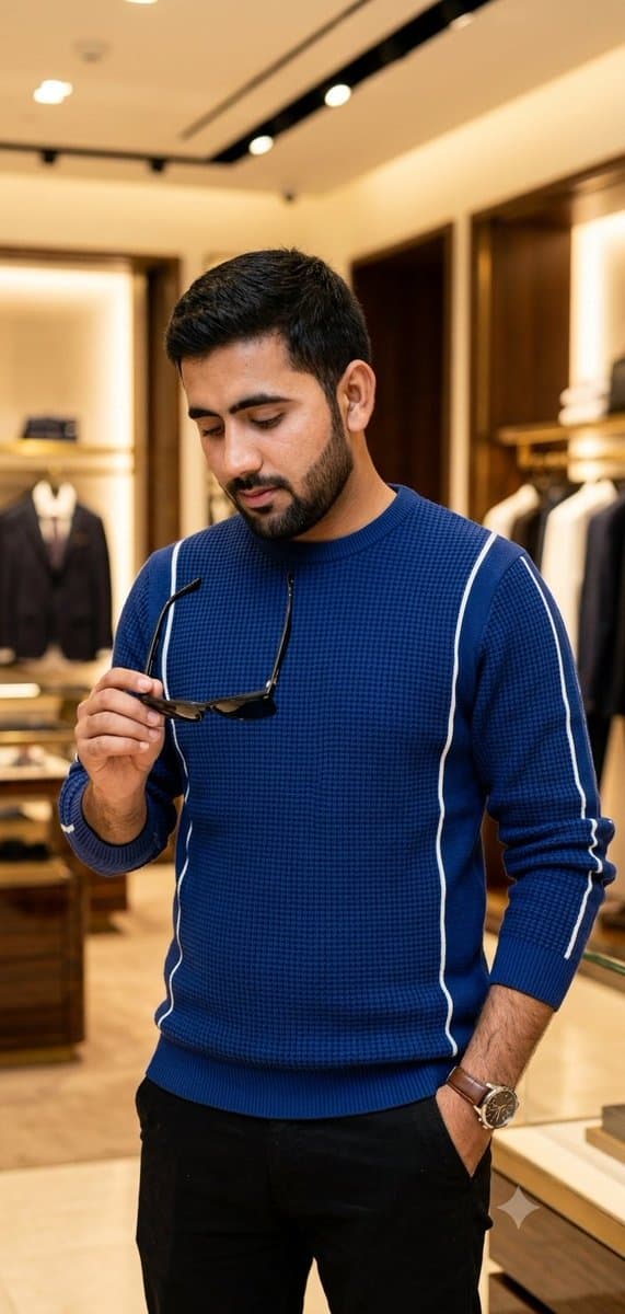 Social Media Post - Ultra-realistic Portrait in Luxury Retail Store — output
