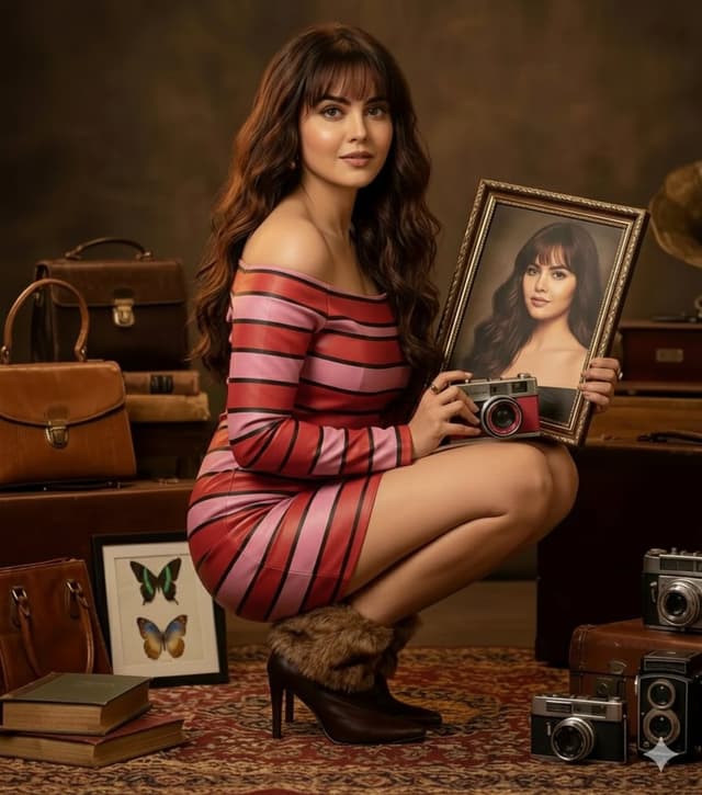Vintage Studio Portrait with Picture-in-Picture Effect — output