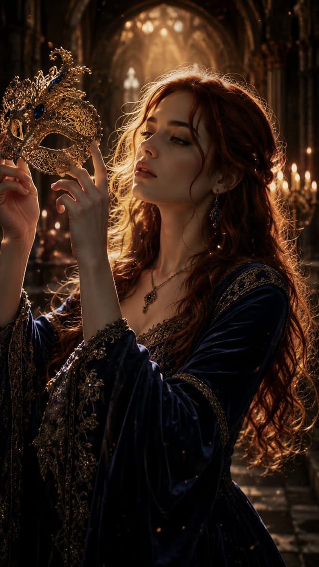 Social Media Post - Gothic Cathedral Fantasy Portrait — output