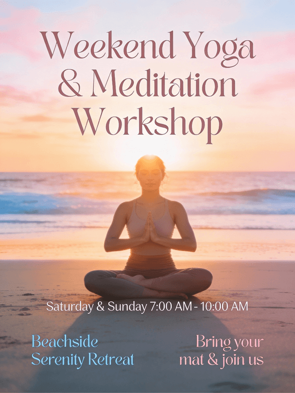 Serene Yoga & Meditation Workshop Poster — output