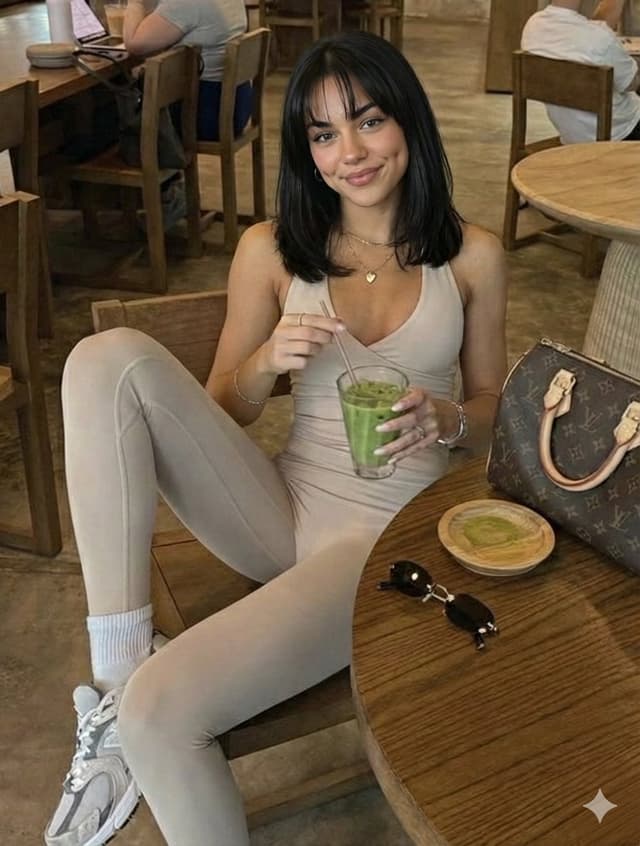 Social Media Post - Casual Lifestyle Portrait in Cafe — output