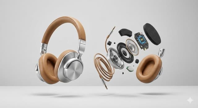 E-commerce Main Image - Advertising Visual Prompt: High-End Headphone Product Shot — output