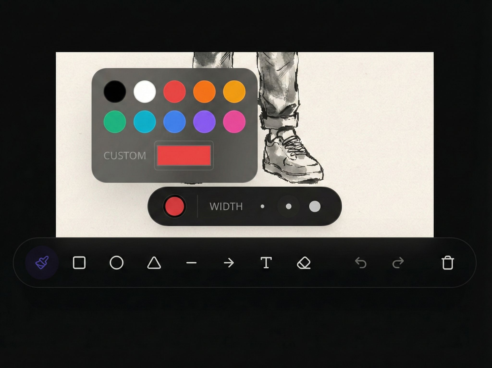 Brush tool button