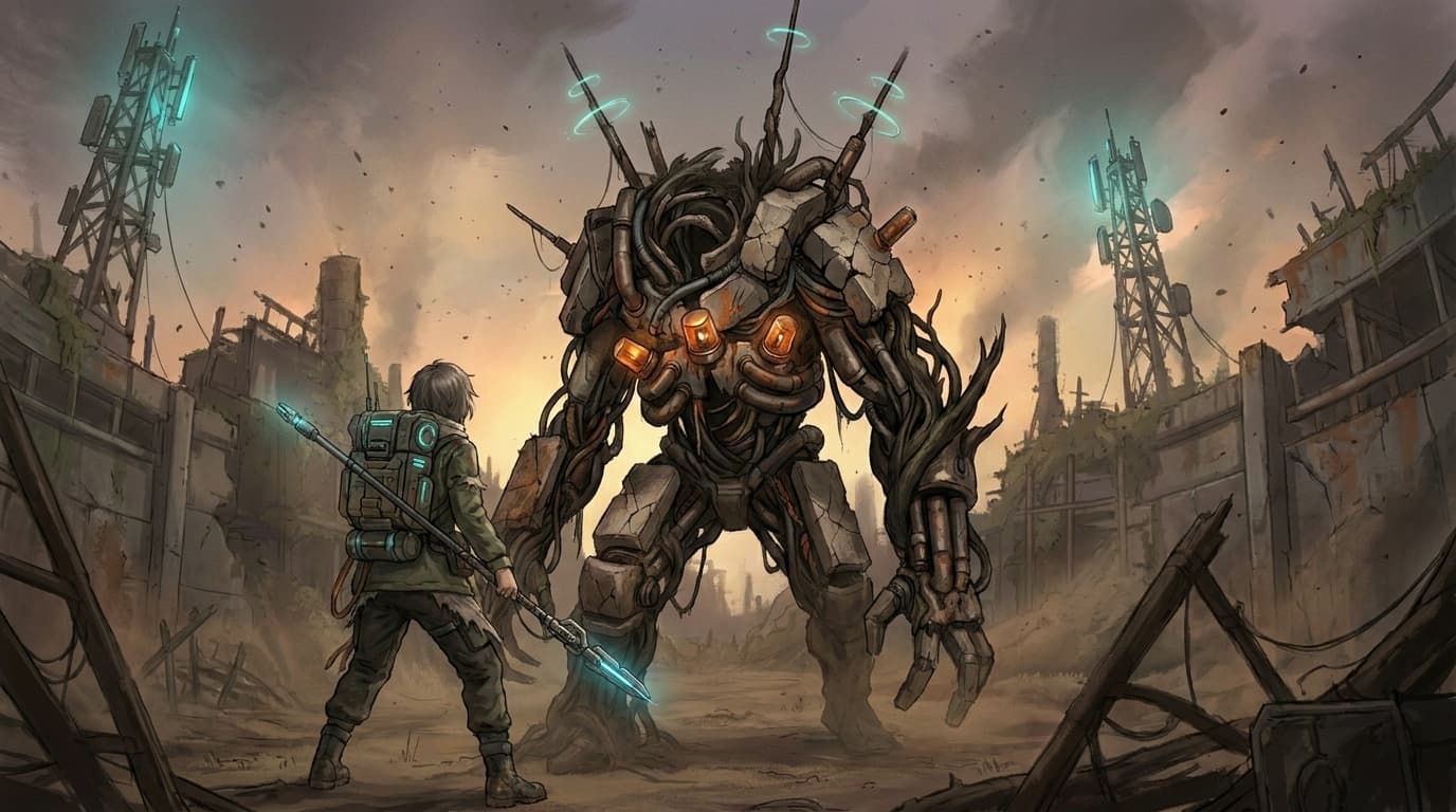 Ashfall Relay boss encounter reusing the approved hero and boss designs
