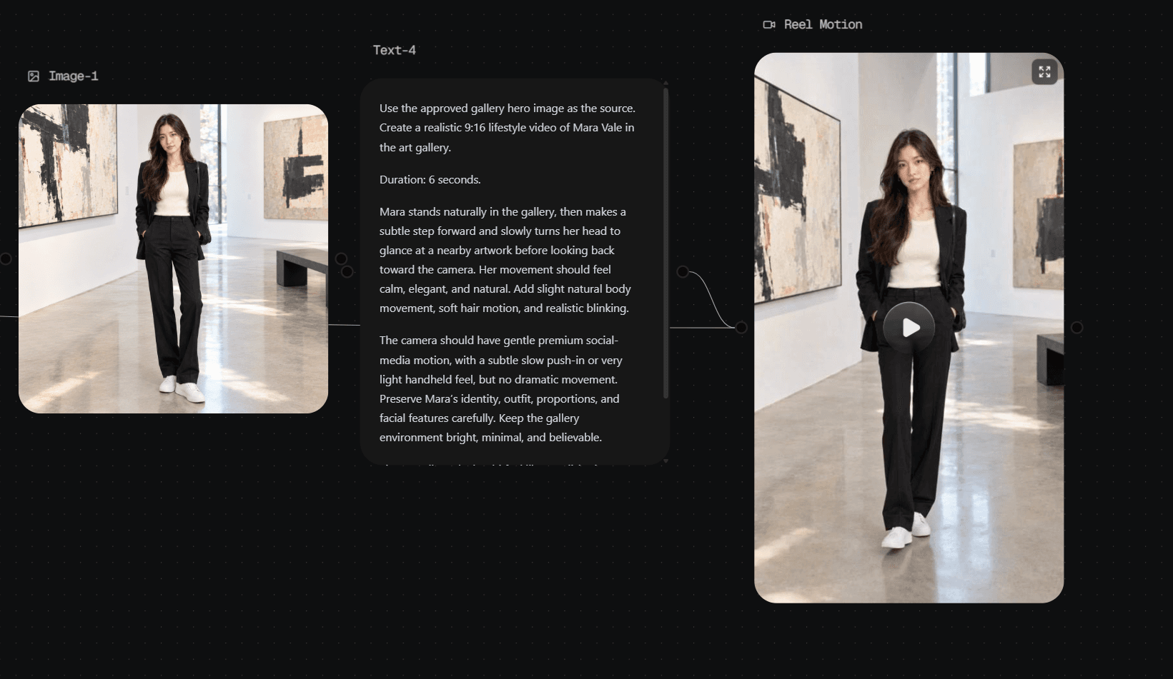 Approved gallery hero image connected to Seedance 2.5 for a 9:16 lifestyle reel