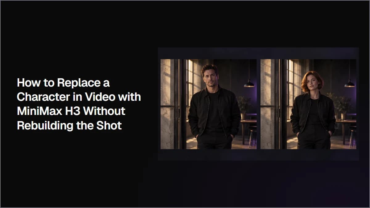 How to Replace a Character in Video with MiniMax H3 Without Rebuilding the Shot
