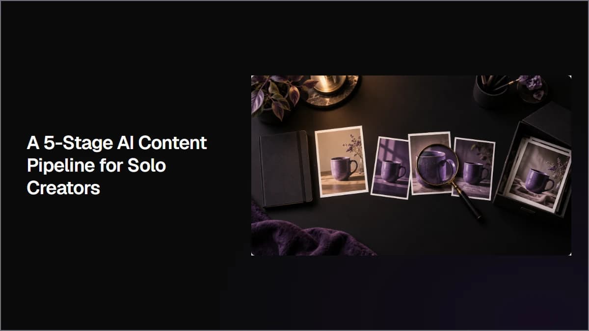 A 5-Stage AI Content Pipeline for Solo Creators