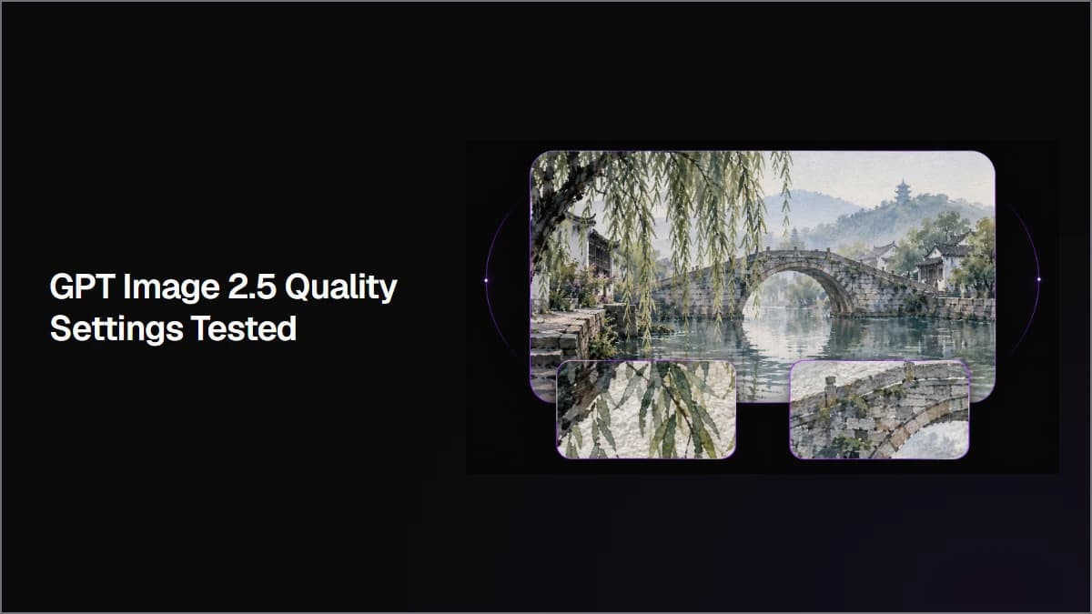 GPT Image 2.5 Quality Settings Tested